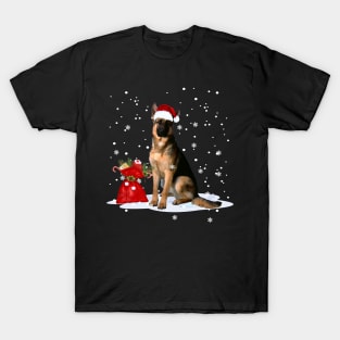 Funny German Shepherd Christmas - Merry Christmas T-Shirt